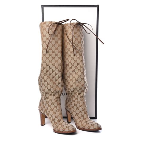 buy gucci over the knee boots|gucci monogram thigh high boots.